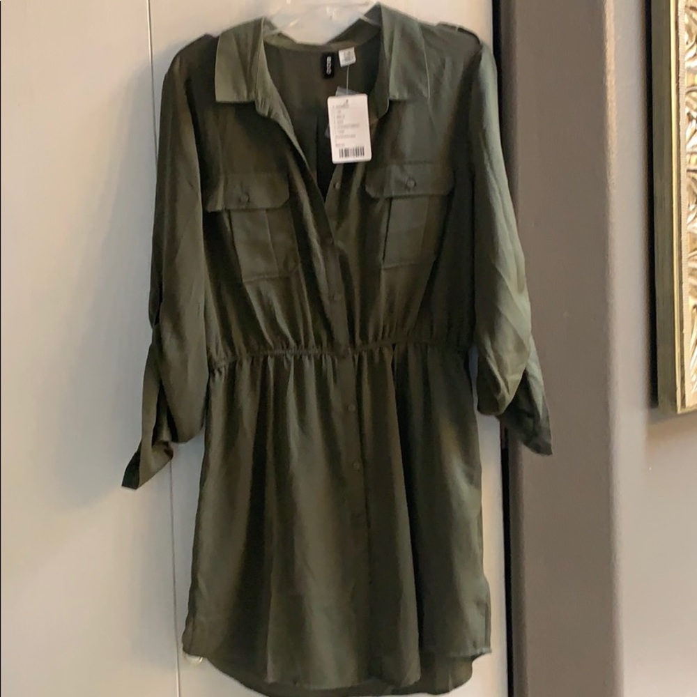 BDG - Moss button up shirt dress